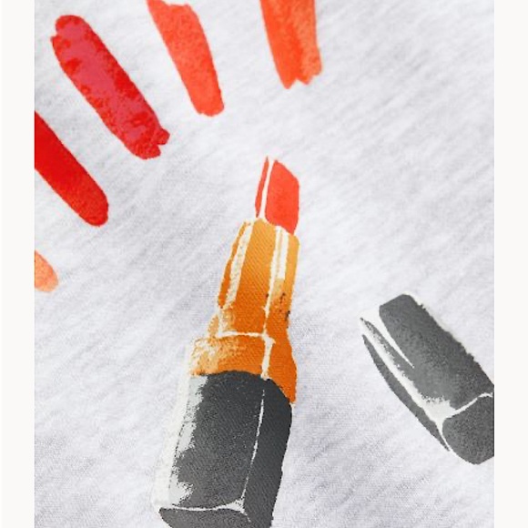 H&M La vie en couleur! ( Life in colours )Lipstick Sweatshirt. - Picture 4 of 7